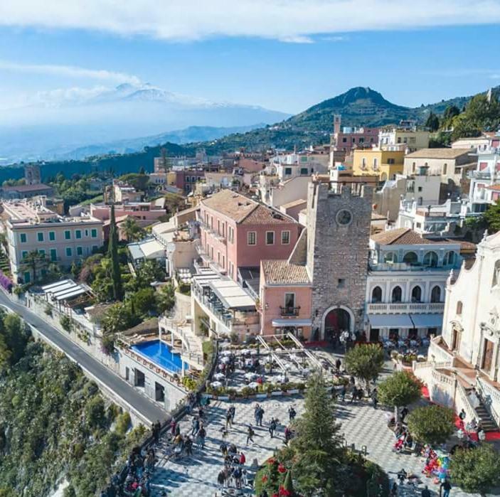 Ferienwohnung Taormina Castle And Sea View1 Exterior foto